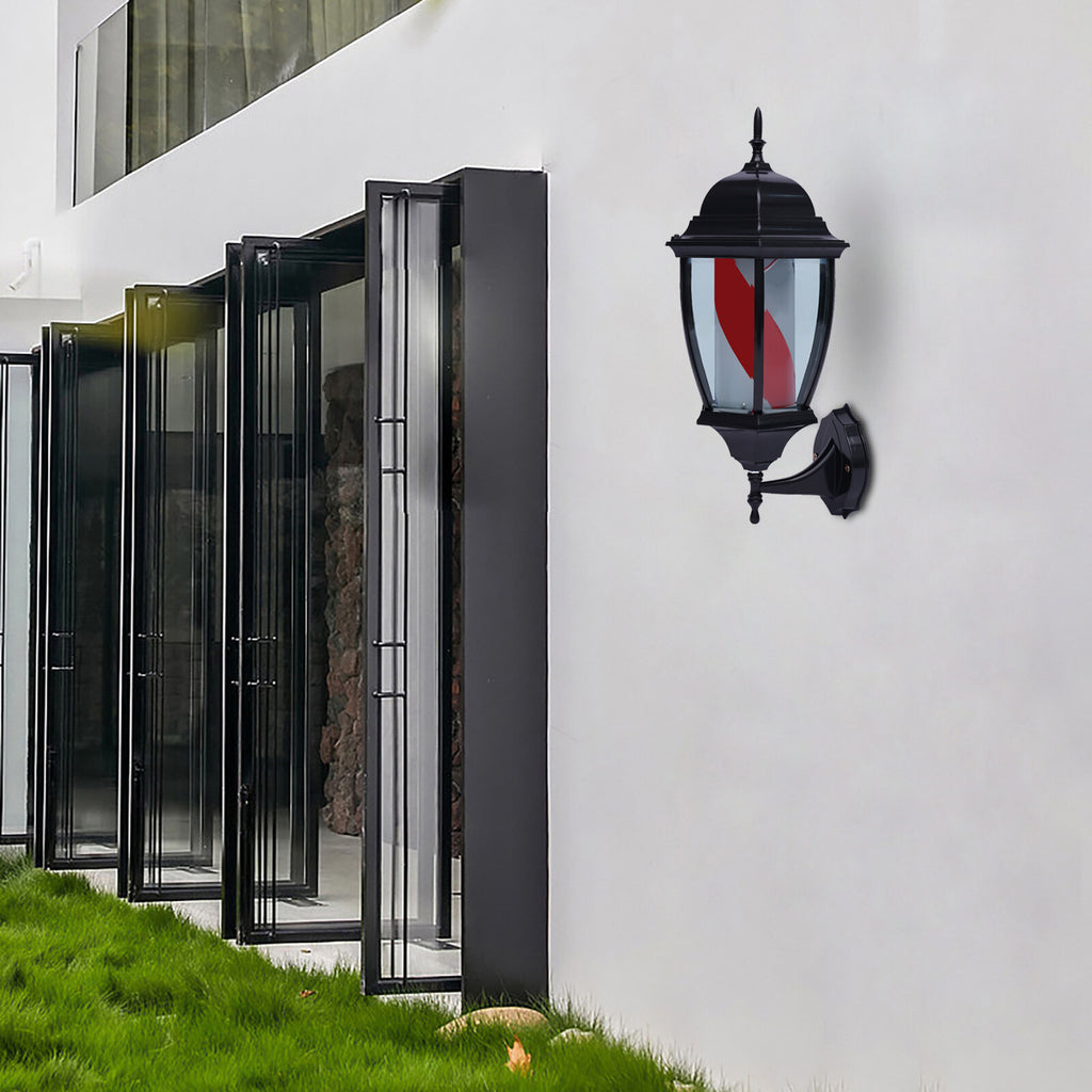 Rotating LED Barber Pole Light for Hair Salon Outdoor Indoor Signage
