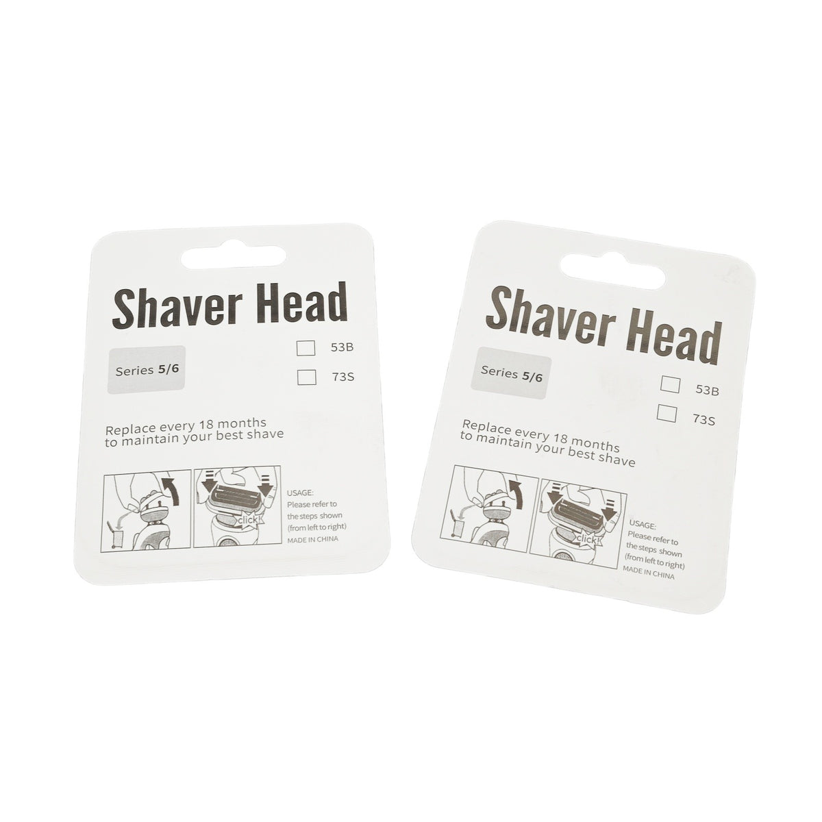 Replacement Foil and Blade Set for Braun Series 5/6 Electric Shavers - 2 Pack