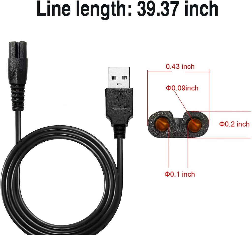 Universal Head Shaver Charger Cord for Skull Shaver & Grooming Devices