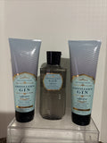 Men's Body Wash & Body Cream Set - Distiller's Gin Scent, 8oz & 10oz