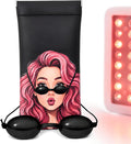 See-Through Tanning Goggles for Red Light Therapy & Tanning Beds with Storage Pouch