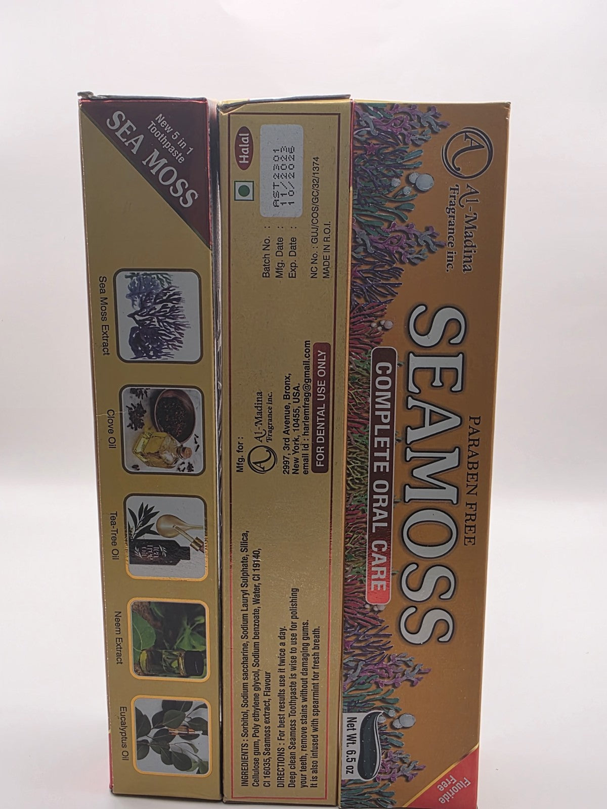 Organic Fluoride-Free Sea Moss Toothpaste for Whitening & Oral Care