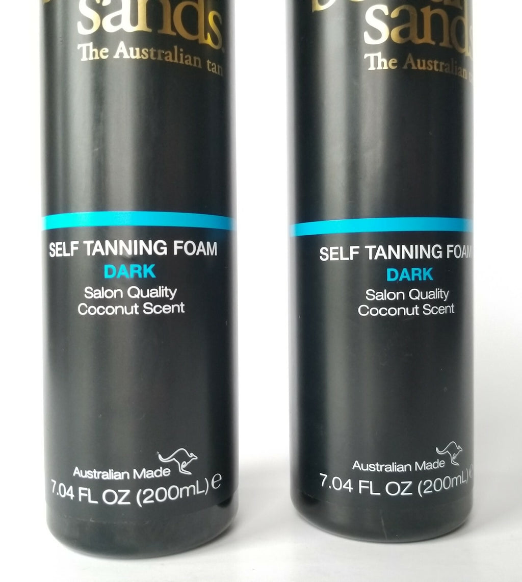 Self Tanning Foam DARK Coconut Scent 2 Pack - Australian Sun-Kissed Glow