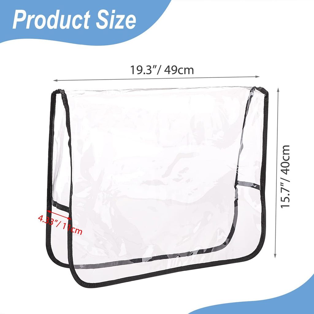 Salon Chair Back Protector Cover Waterproof Clear Vinyl