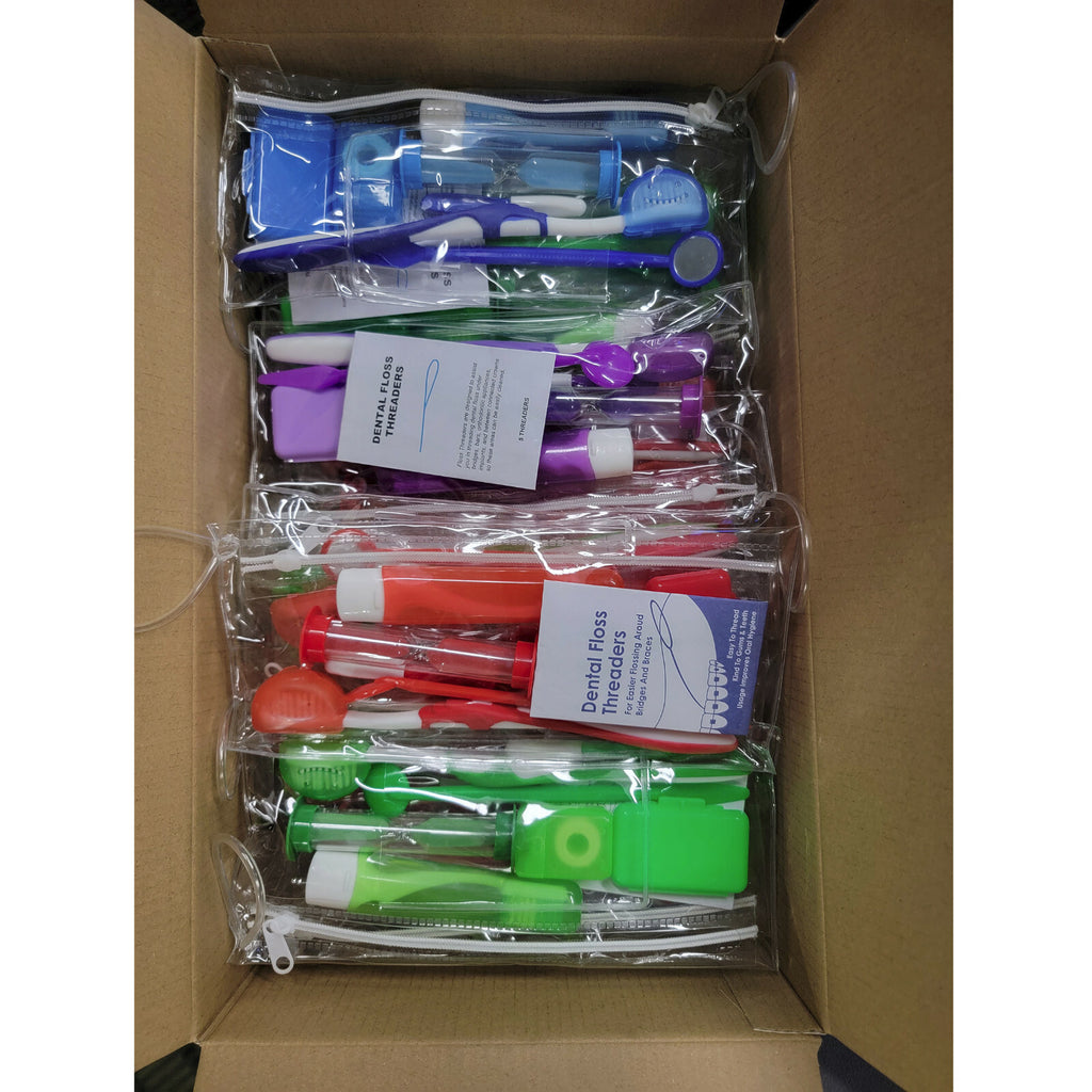 Orthodontic Braces Cleaning Kit with Toothbrushes, Floss & Accessories - 36 Pack
