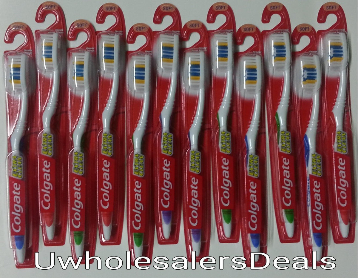 Bulk Soft Toothbrushes with Full Head Circular Power Bristles - 72 Pack