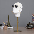 Adjustable Gold Wig Display Stand Mannequin Head for Hats & Wigs