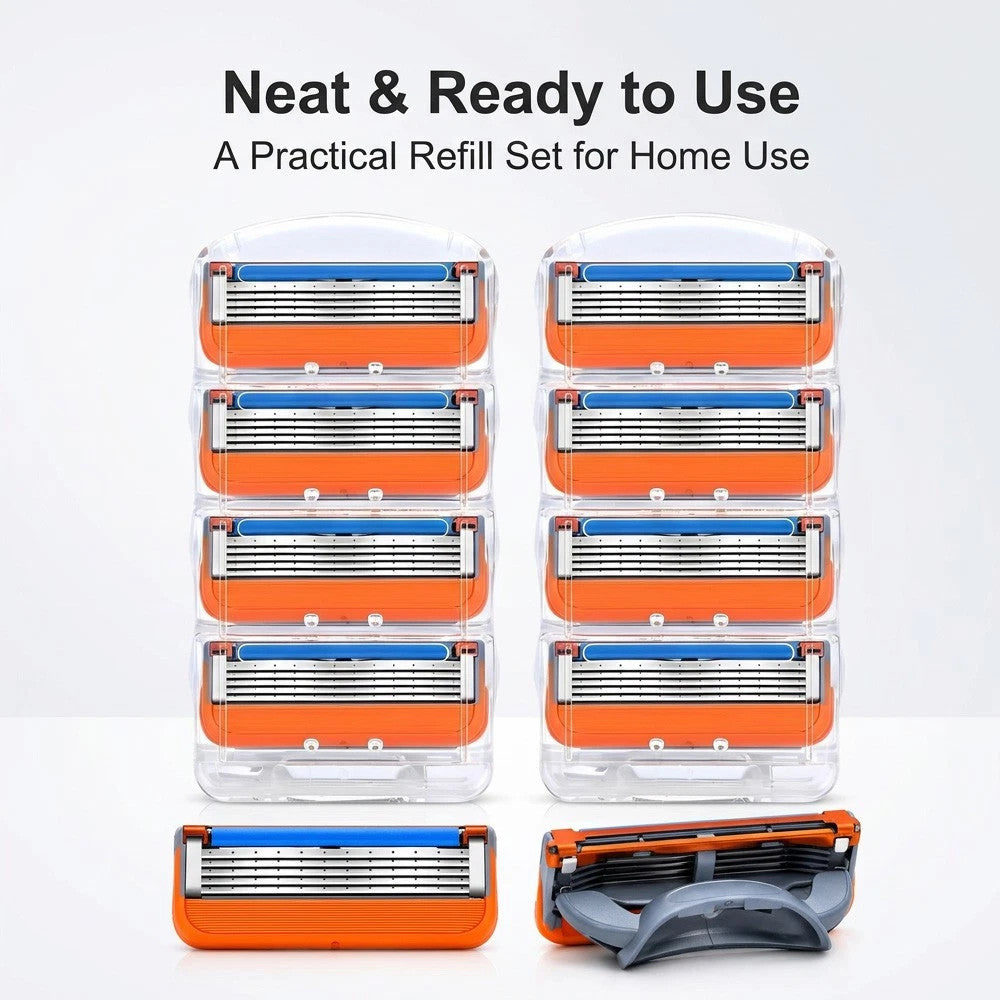 16-Pack Razor Blade Refills for Gillette Fusion 5 Proglide - Compatible Shaving Blades