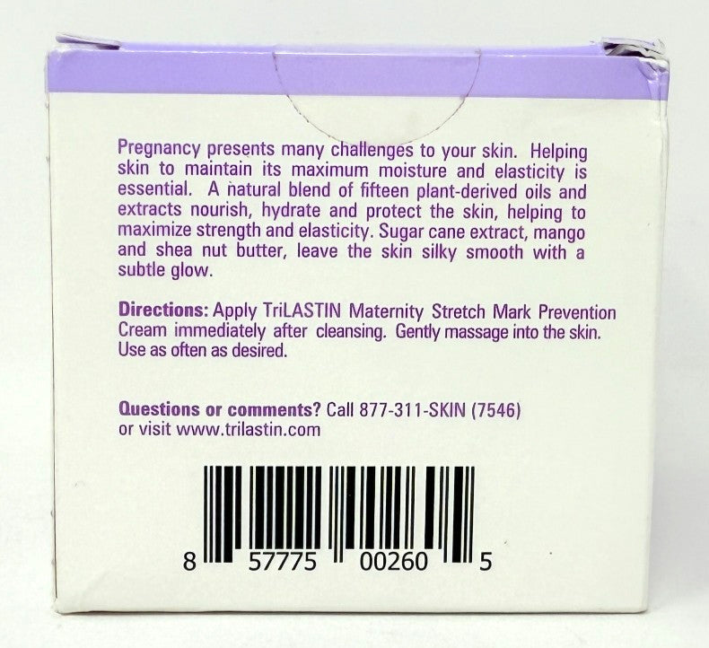 TriLASTIN Maternity Stretch Mark Prevention & Healing Cream 4 oz