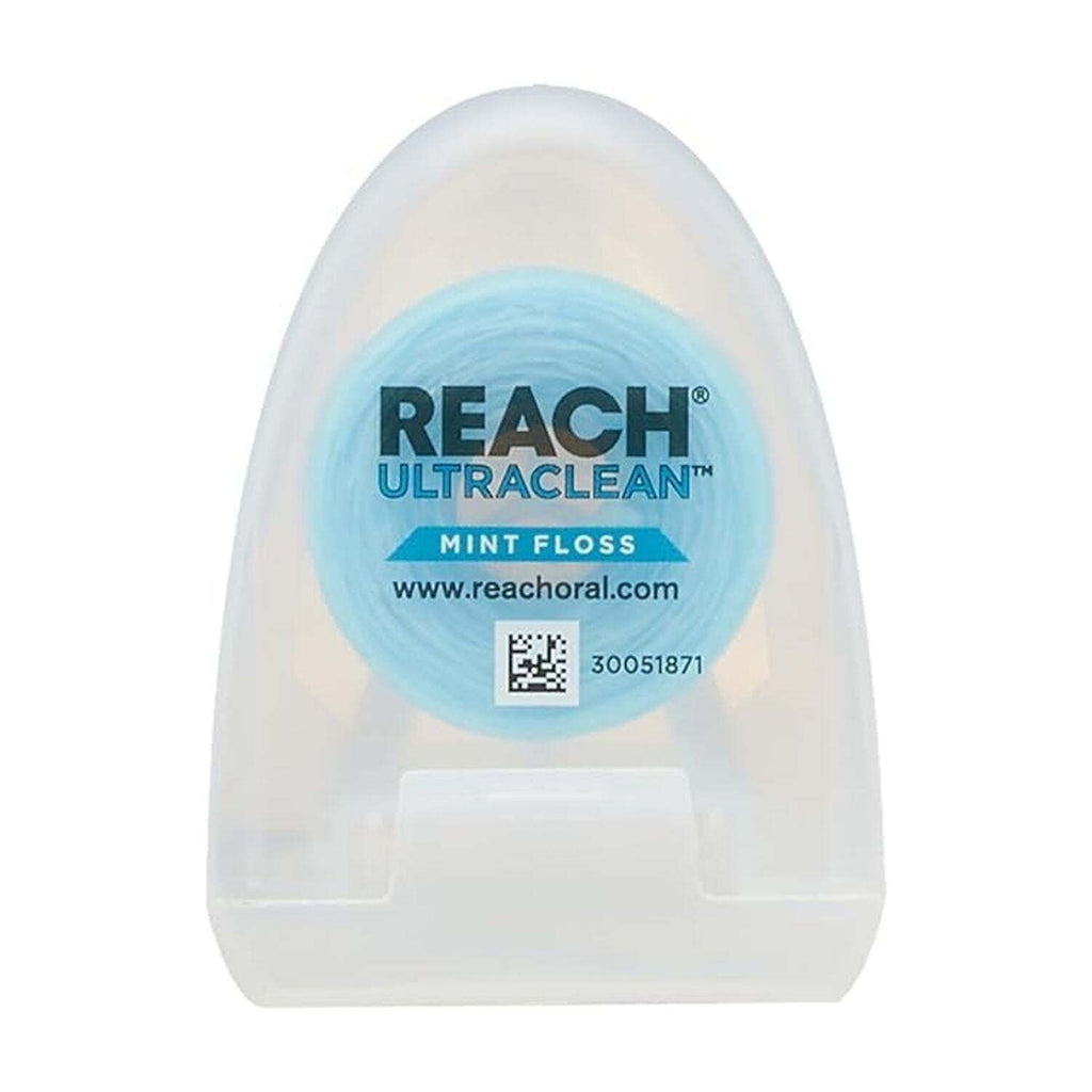 Reach Ultraclean Mint Dental Floss 30 Yards - Micro-Grooves Technology, 3 Pack