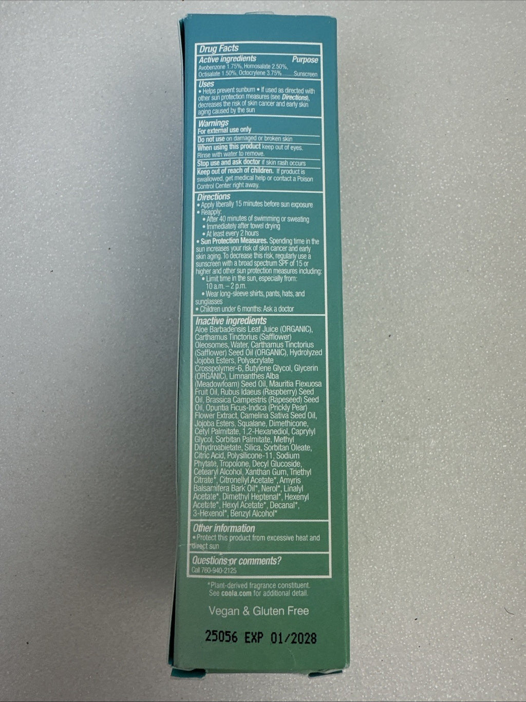 Organic Face Sunscreen SPF 30 Sunblock Lotion 1.7 fl oz - Hydrating & Broad Spectrum Protection