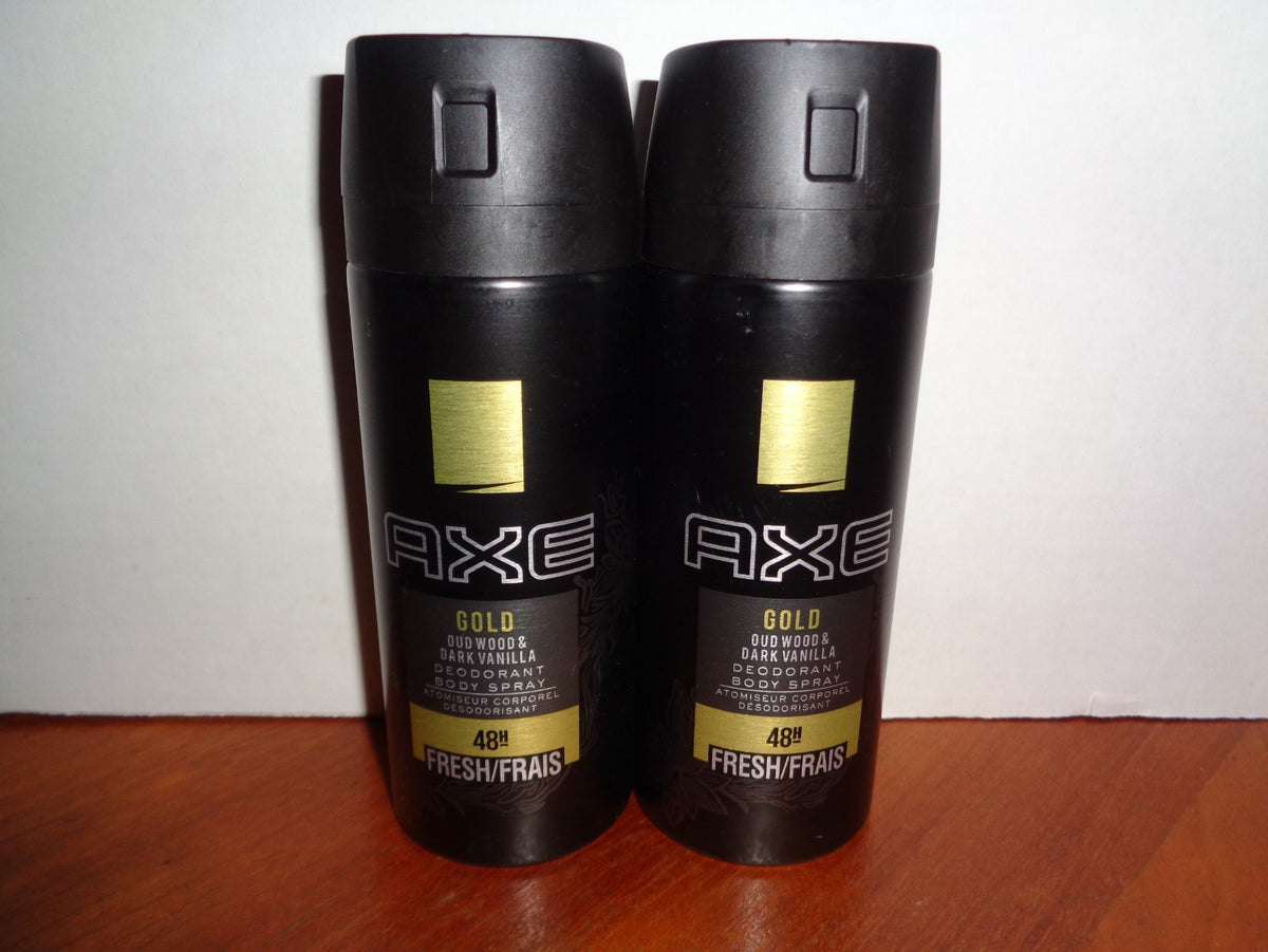 2-Pack Men's Deodorant Body Spray with Oud Wood & Vanilla - 5.07oz