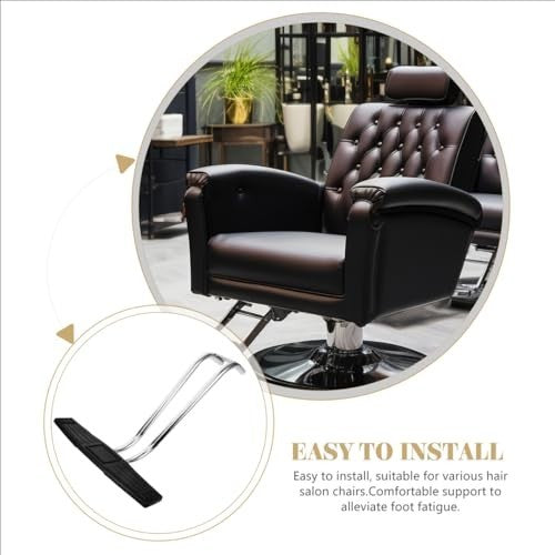 Salon Chair Footrest Pedal - Non-Slip Support for Hairdressing & Barber Chairs
