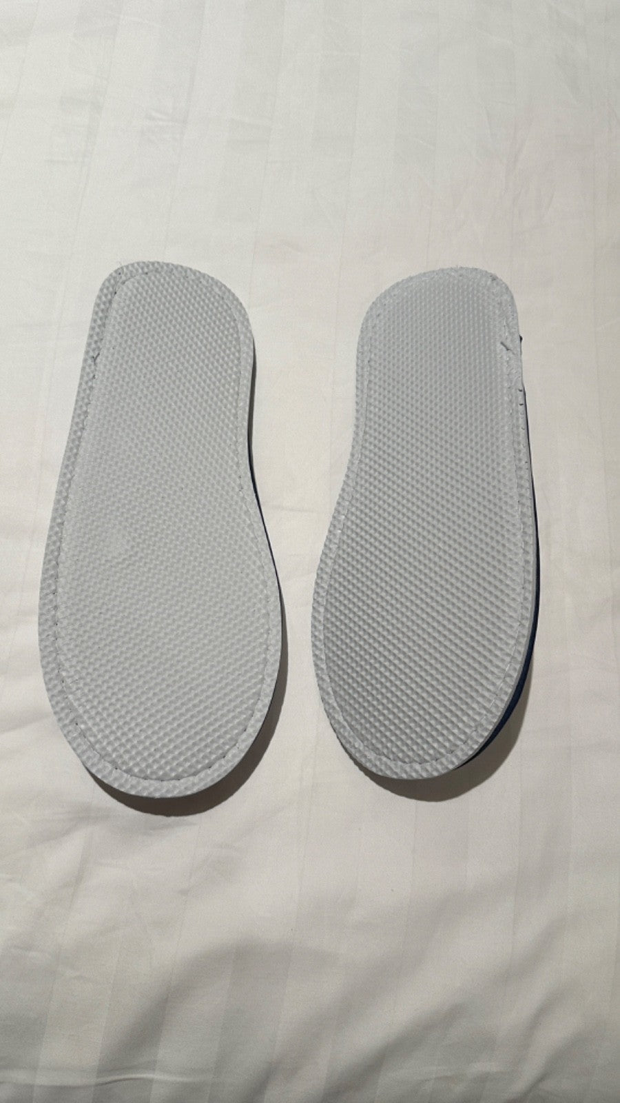 2 Pairs White Guest Spa Closed Toe Slippers Cloth House Shoes - MSC Cruise Lines