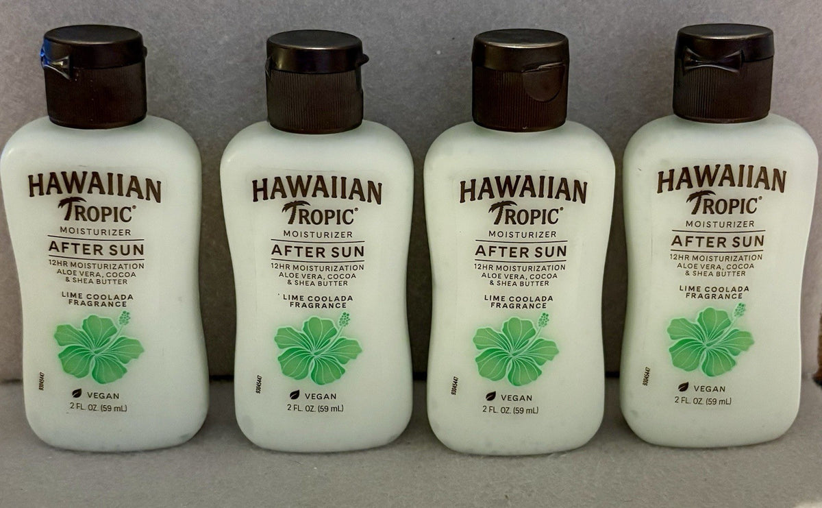 Hawaiian Tropic Lime Coolada After Sun Lotion Travel Size 2 fl oz - 4 Pack