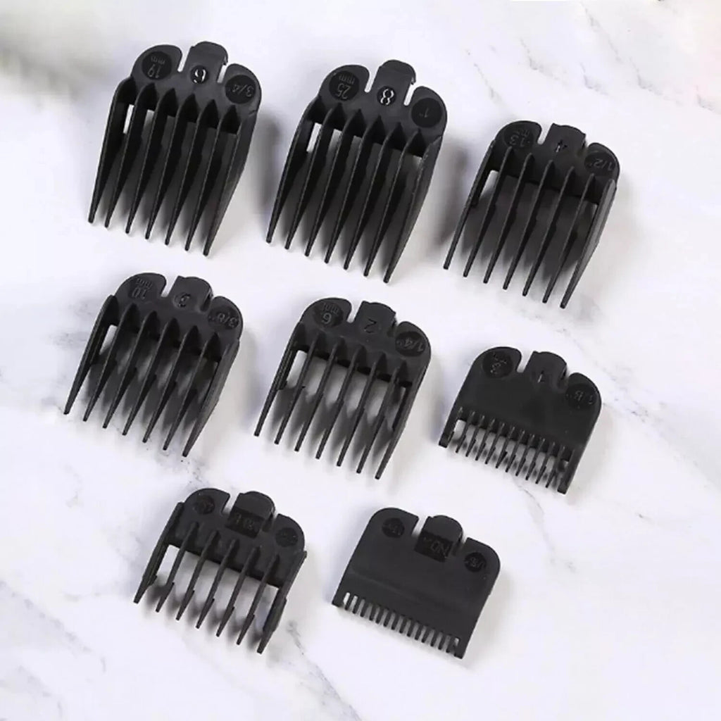 Universal Hair Clipper Guard Set - 8 Sizes for Wahl Clippers & Trimmers
