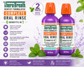 Alcohol-Free Mouthwash with Mint - Complete Oral Care 6-in-1 Benefits