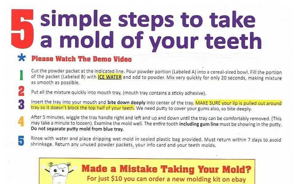 Custom Fit Dental Retainer Set - Upper and Lower Made in USA