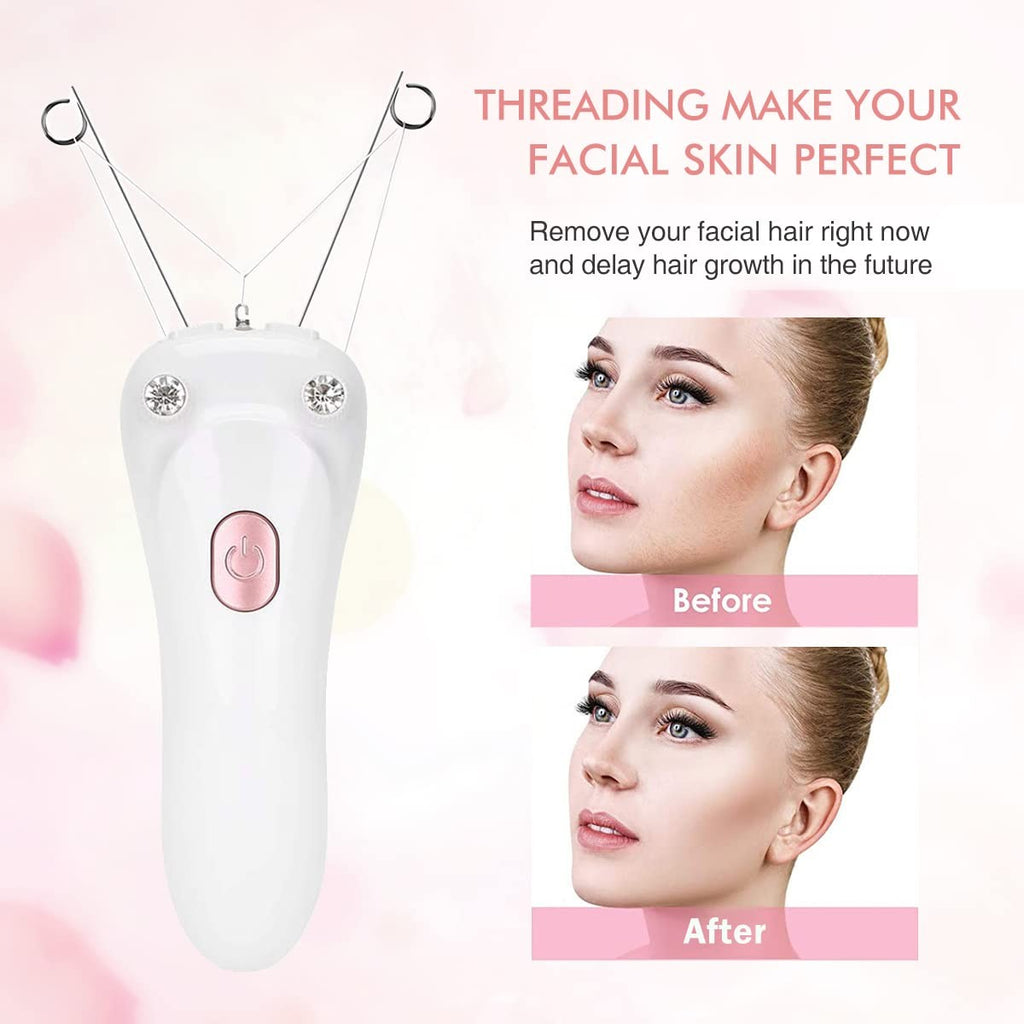 Cordless Facial Hair Remover for Women - USB Rechargeable Epilator