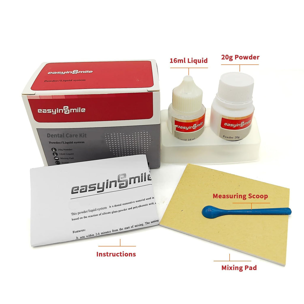 Dental Tooth Repair Kit with Zinc Oxide Eugenol for Chipped and Broken Teeth