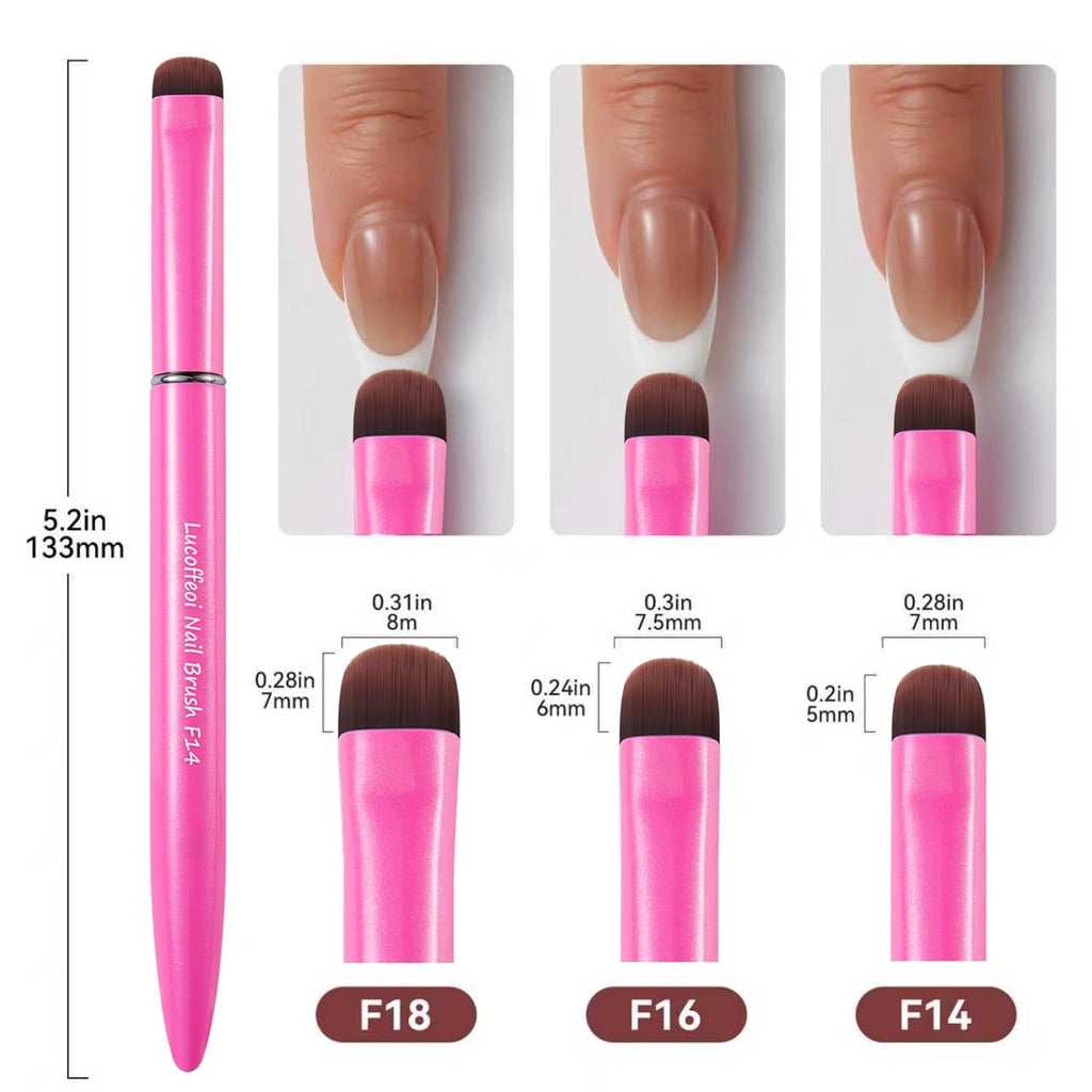 French Tip Nail Brush - Kolinsky Sable for Gel & Acrylic Nail Art