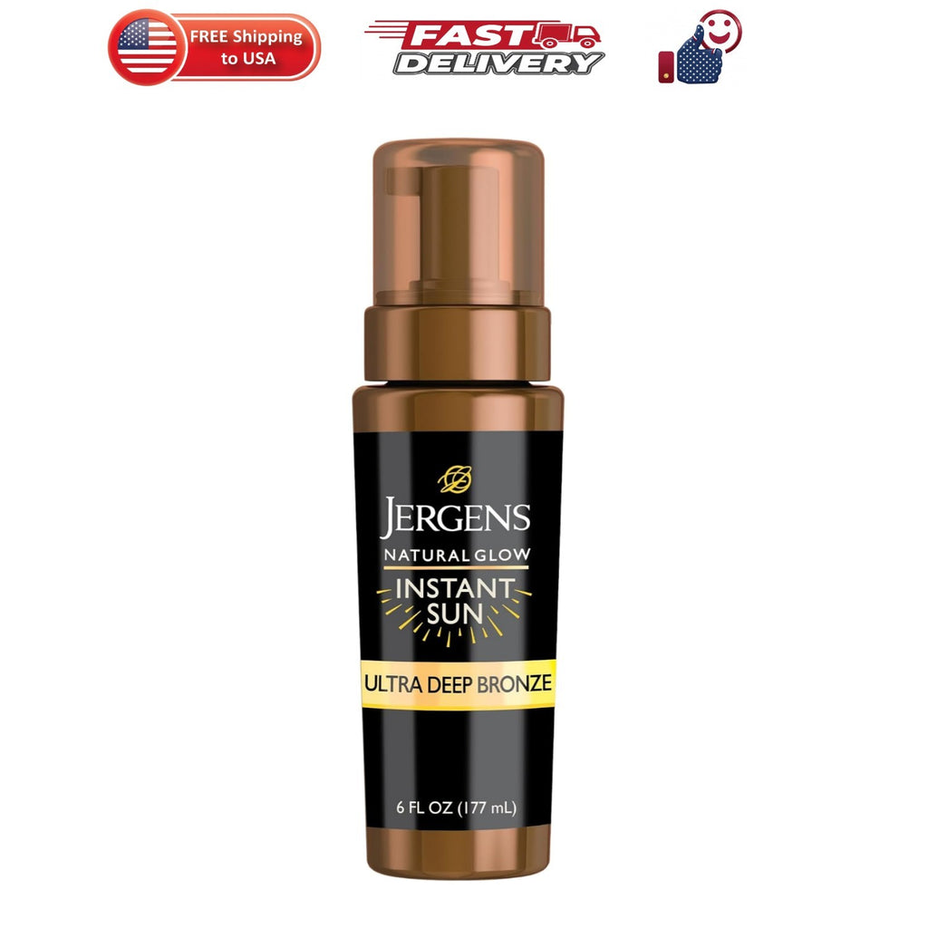 Deep Bronze Self Tanner Mousse - Natural Glow Sunless Tanning Lotion 6 oz