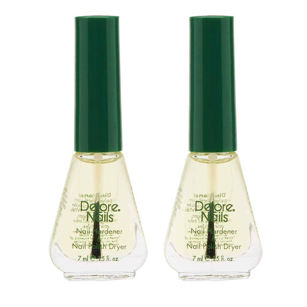Organic Nail Hardener & Quick-Dry Nail Polish Dryer 0.25oz 2-Pack