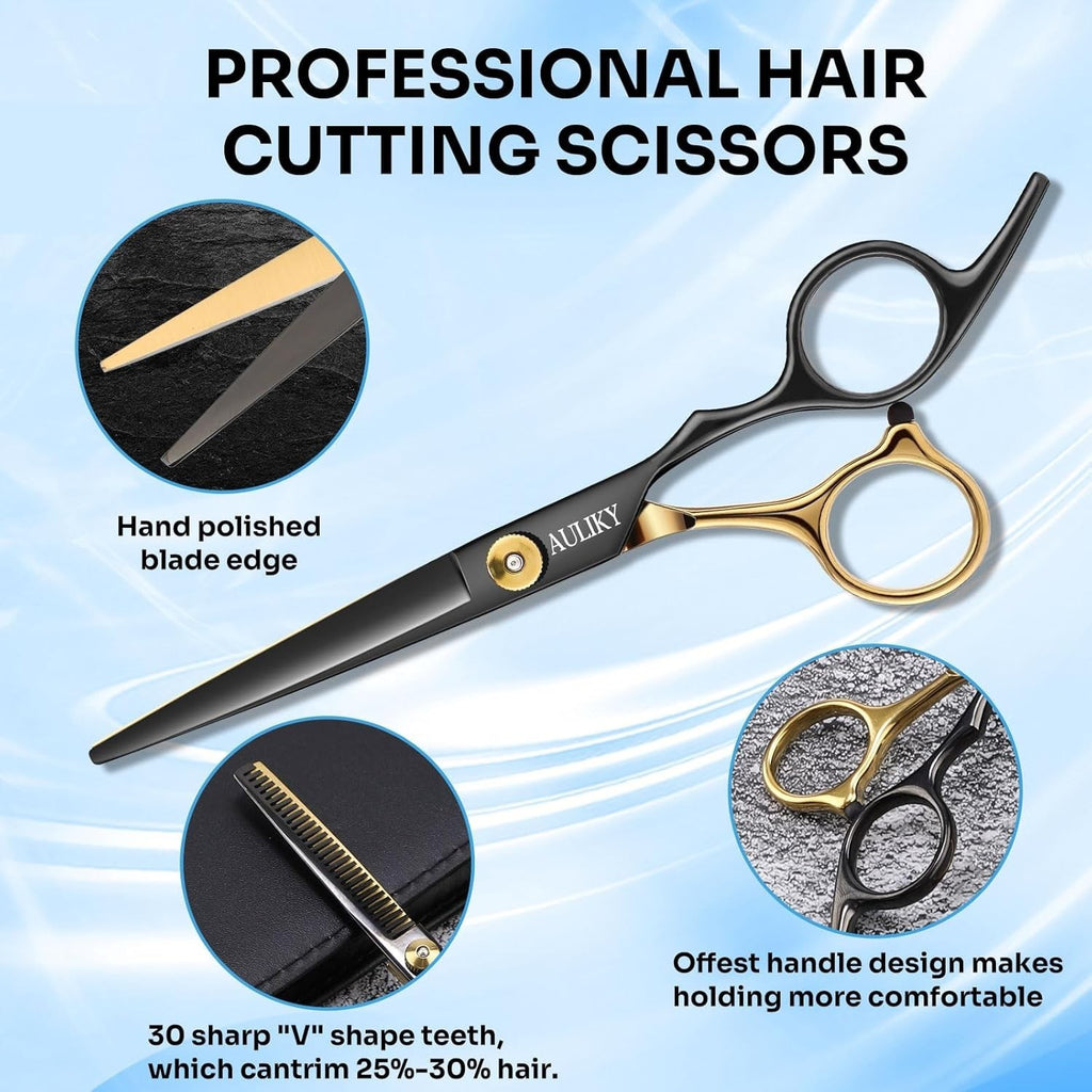 Professional Hair Cutting Kit with Scissors and Capes for Barbershop