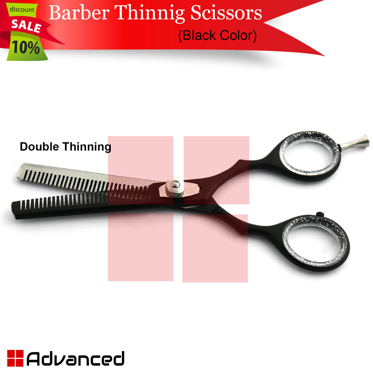 Professional Double Thinning Hair Scissors 6 Inch Stylist Texture Shears
