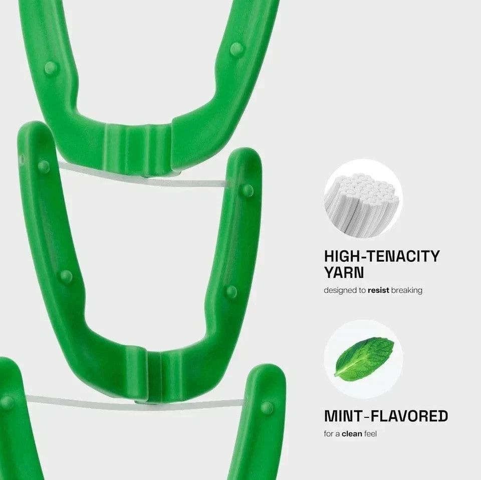 Mint Flavored Flosser Refill Heads Pack of 6 for Ultraclean Access Flossers