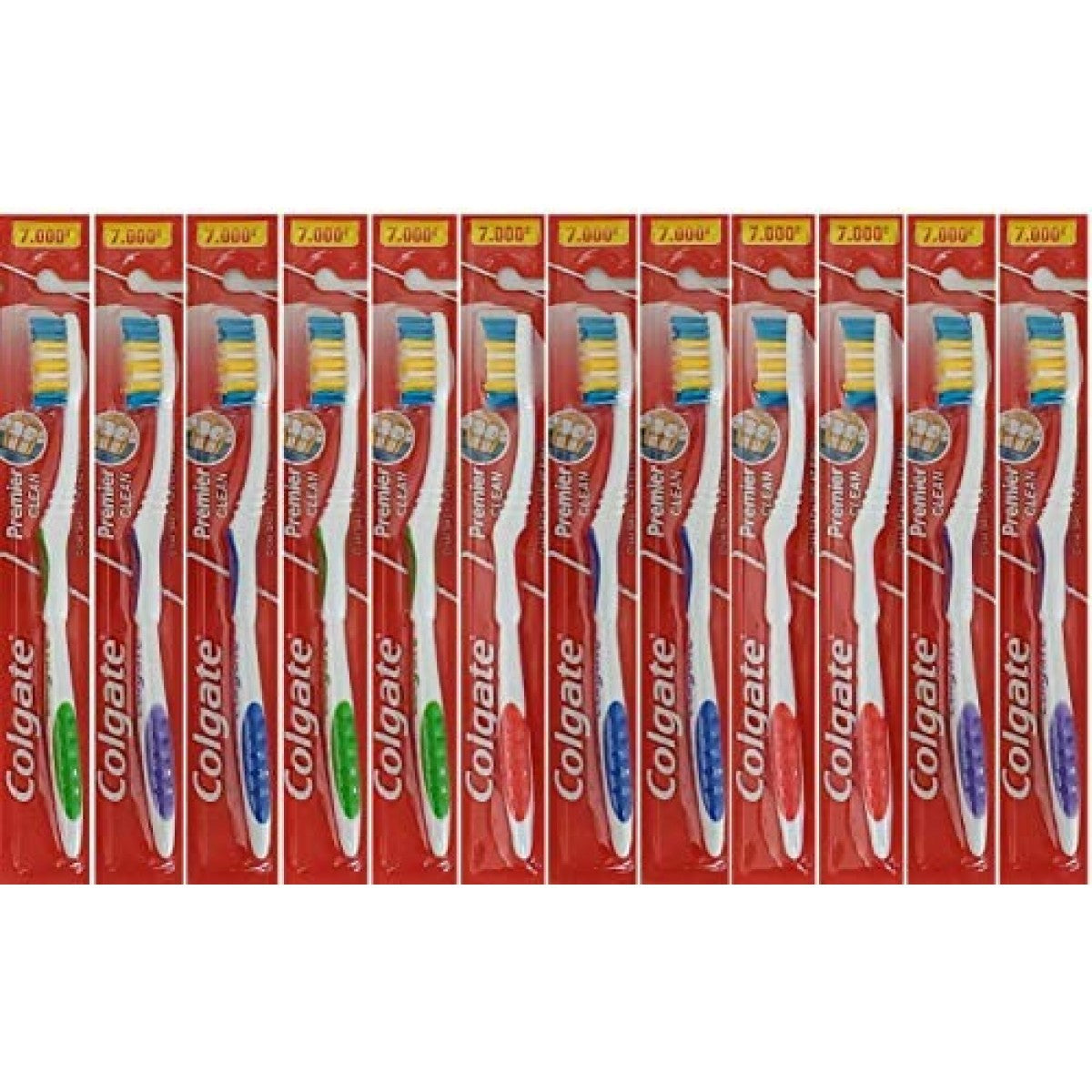 Bulk Pack of 12 Soft Bristle Toothbrushes for Adults & Teens