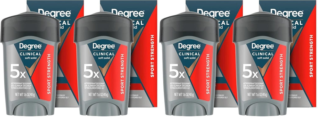 Men's Clinical Protection Sport Strength Deodorant Stick 4 Pack - Long-Lasting Freshness