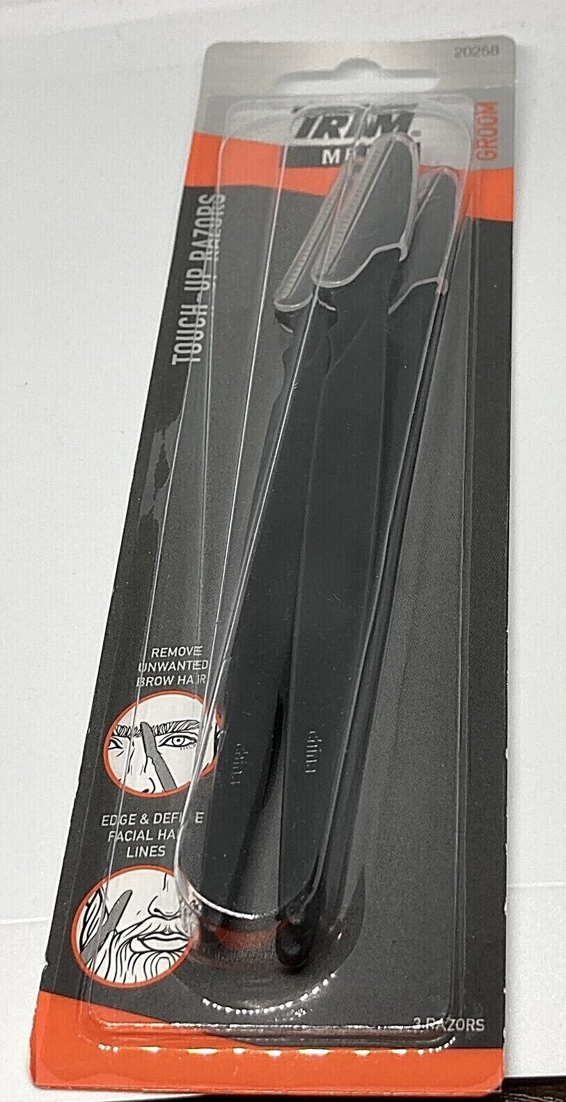 Men's Touch-Up Razors 3 Pack for Mustache, Eyebrows & Edges – Precision Grooming Tools