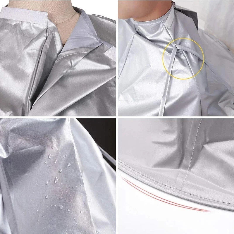 Hairdressing Cape Waterproof Nylon Salon Hair Cutting Gown with Umbrella