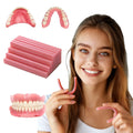 Denture Reline Kit - Quick Boil & Fit Pink Reliner for Full & Partial Dentures