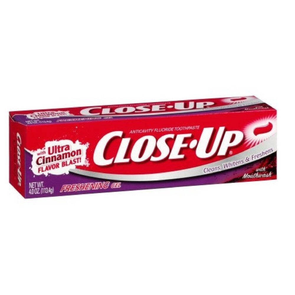 Fluoride Toothpaste with Freshening Red Gel - 4 oz Pack of 4