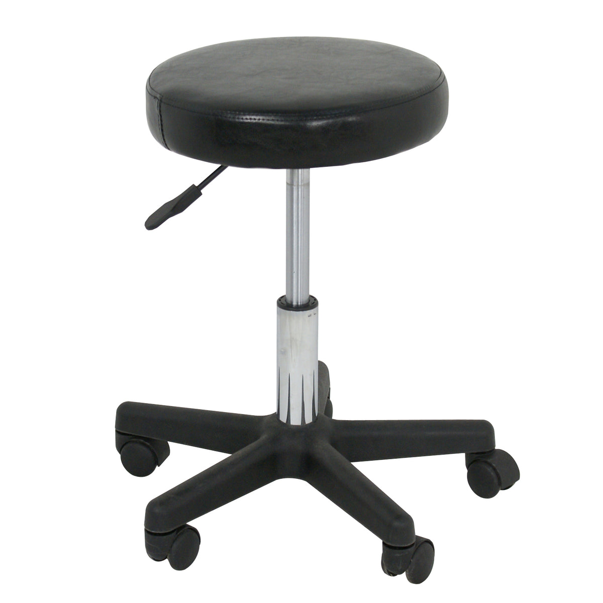 Adjustable Hydraulic Salon Stool with Backrest for Beauty & Tattoo Shops