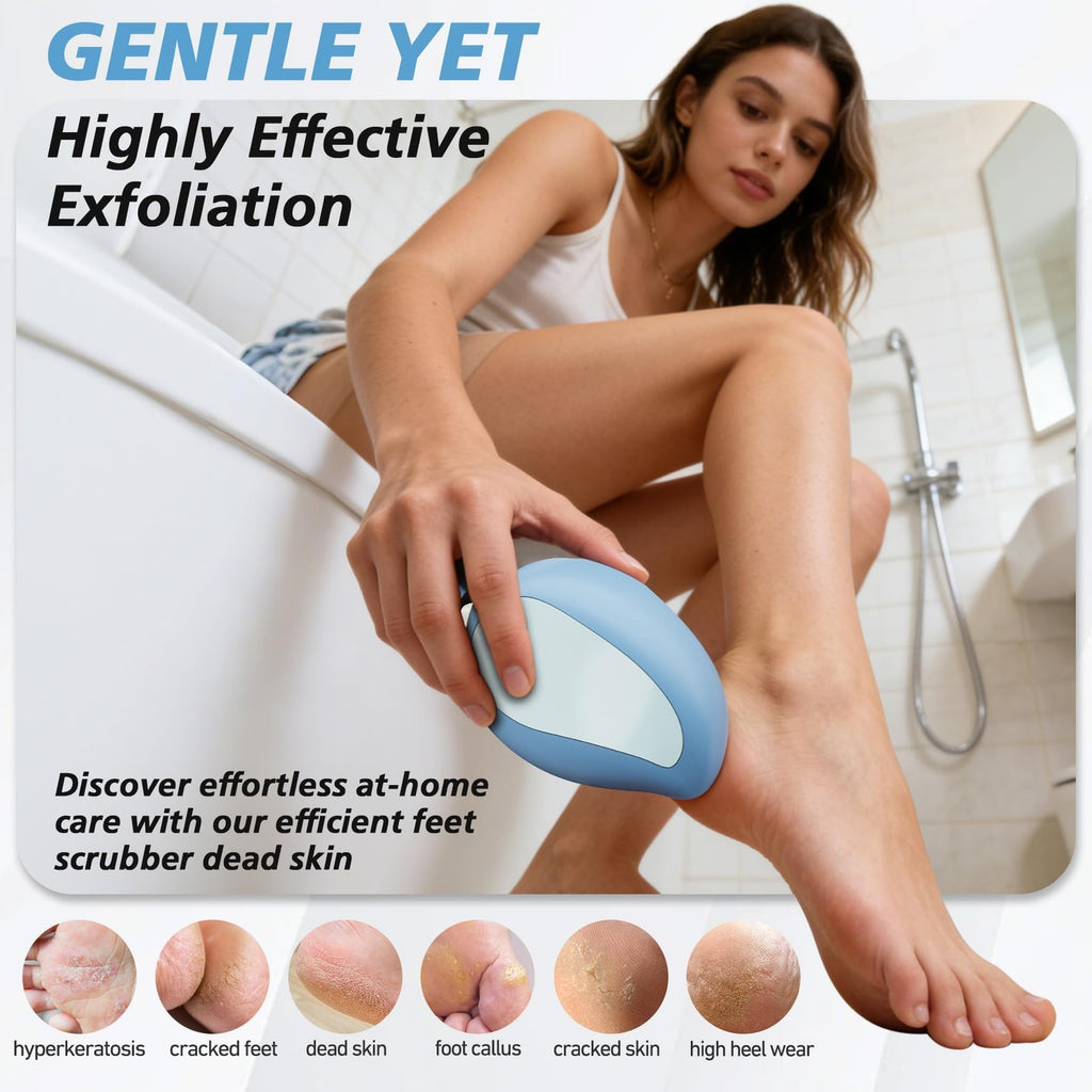 Nano Glass Foot File Callus Remover for Feet - Gentle Exfoliation & Softer Skin