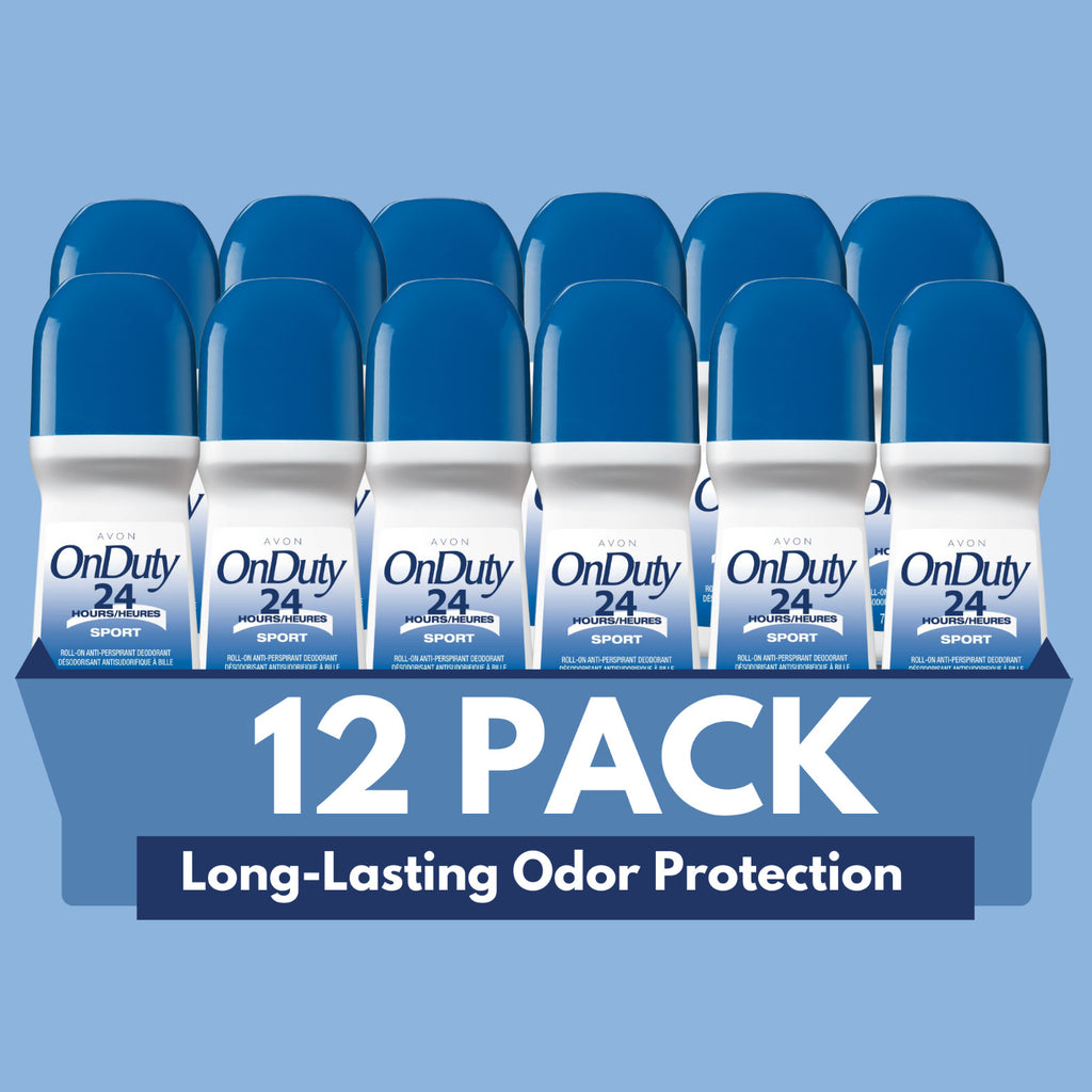 Sport Roll-On Antiperspirant Deodorant 24-Hour Freshness, 2.6 fl oz - 12 Pack