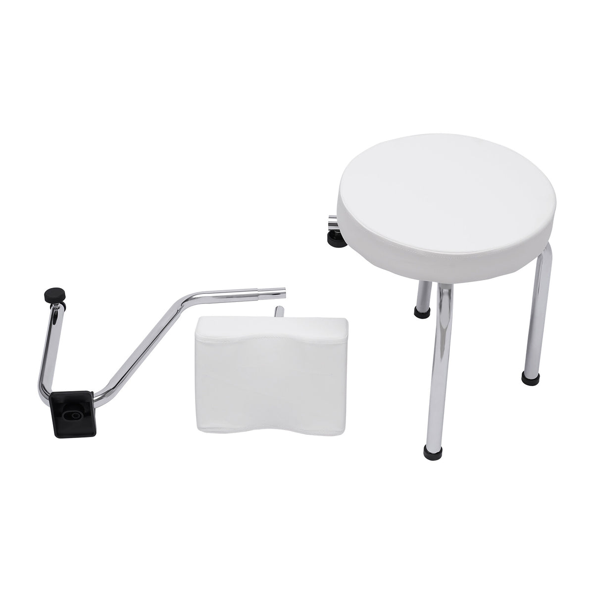 Adjustable Pedicure Foot Rest Stool Chair for Salon & Spa