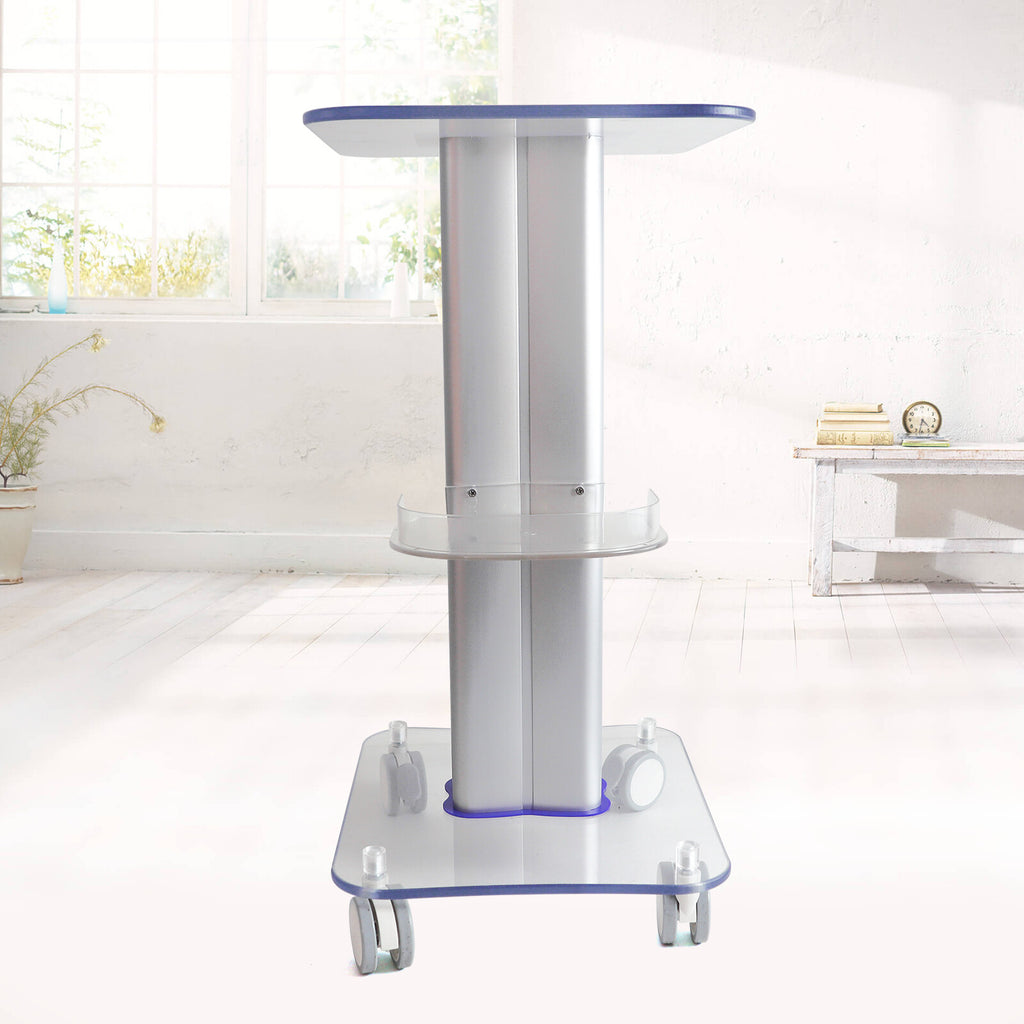 Acrylic Salon Trolley Cart with 360° Wheels for Beauty & SPA Equipment