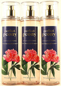 Set of 3 Bath & Body Works Perfect Peony Fine Fragrance Body Mist 8oz