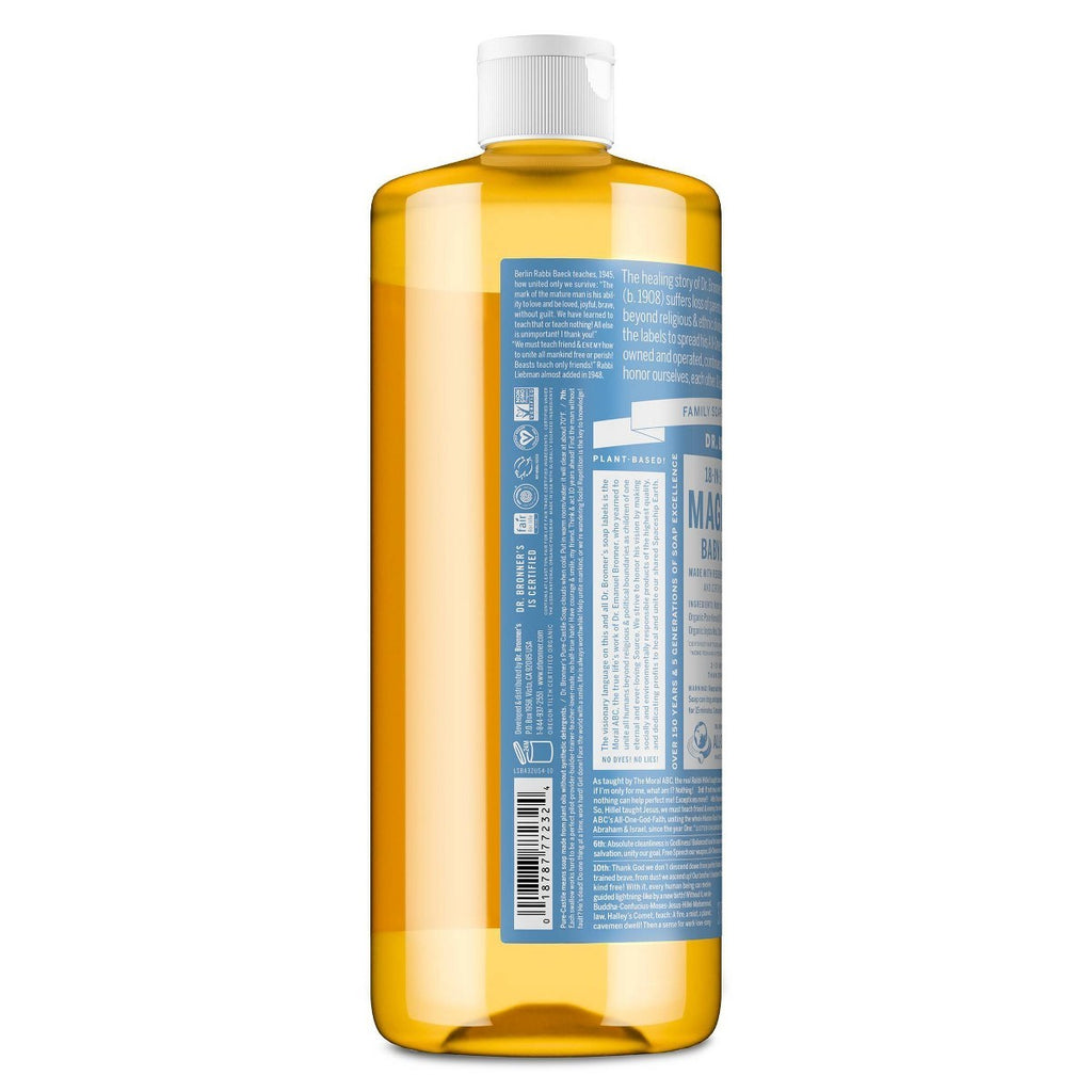 Unscented Castile Liquid Soap for Sensitive Skin 32 fl oz - Baby & Family