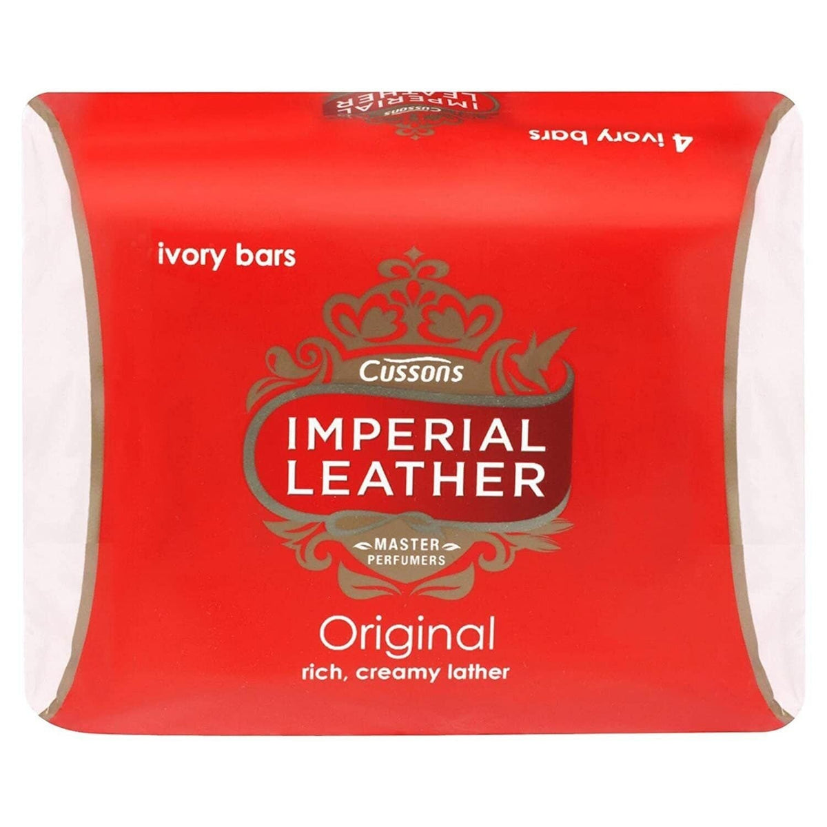 Imperial Leather Original Bar Soap 4x100g - Classic Ivory, Long Lasting