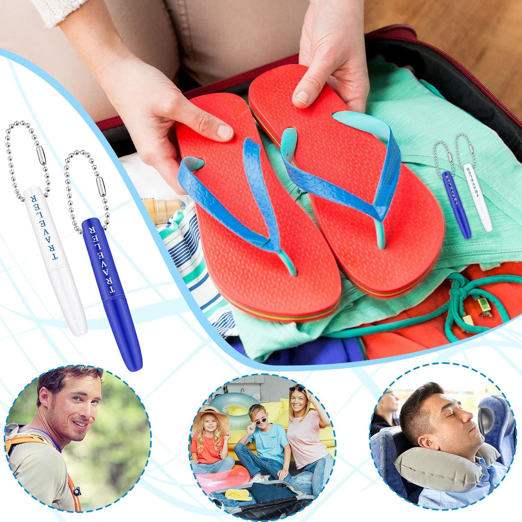 Travel Dental Tooth Picks Holder Set - Reusable Mini Metal Case