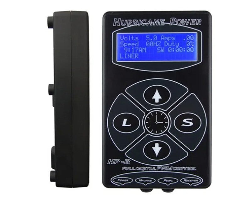 Digital Tattoo Power Supply for Coil, Rotary & Pen Machines - HP-2 Hurricane