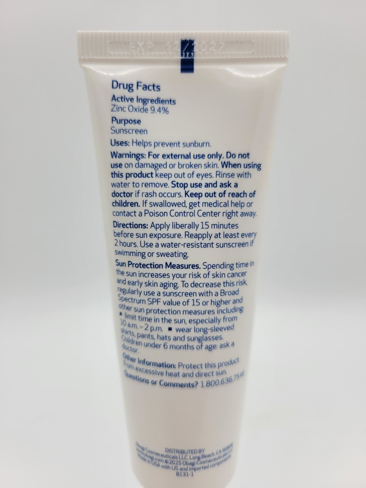 Mineral Sunscreen SPF 40 Broad Spectrum Face Protection 1.7 oz