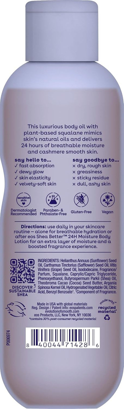 Cashmere Shave Oil with Vanilla Cashmere - Soothing Moisturizing Razor Bump Prevention