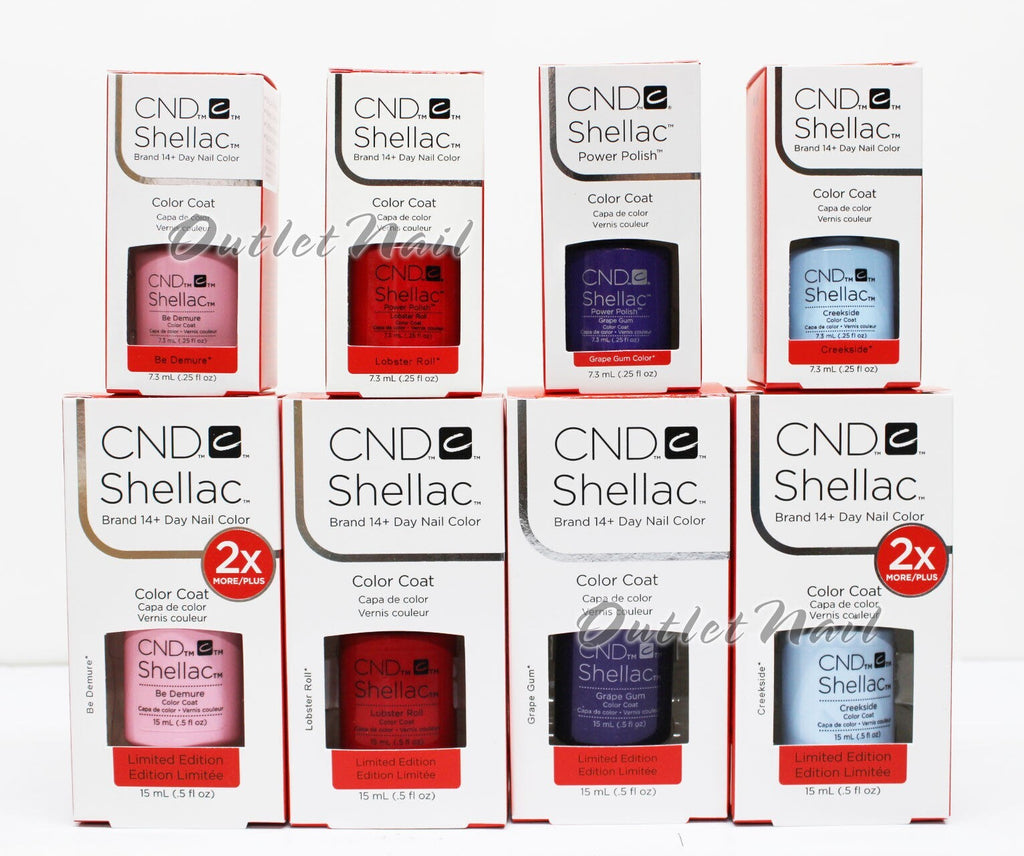 Large CND Shellac Gel Nail Polish 0.50 oz - Color Base & Top Coat