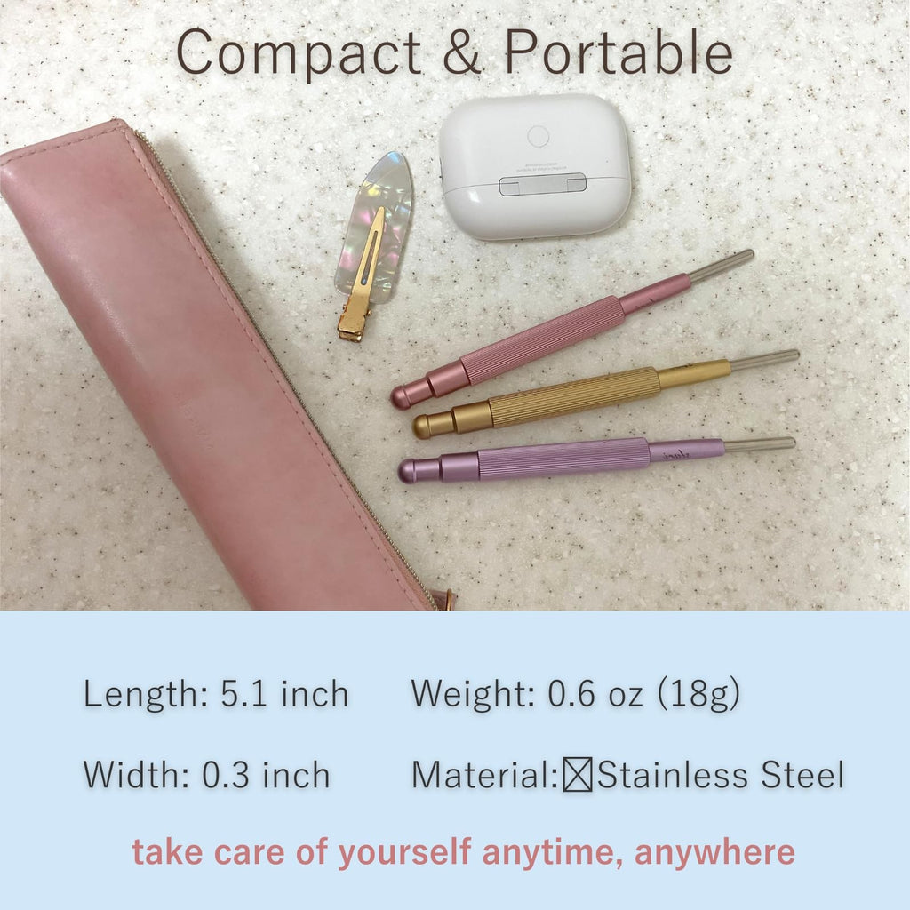 Corelief Facial Tool with Spring for Face Sculpting & Relaxation - Pink